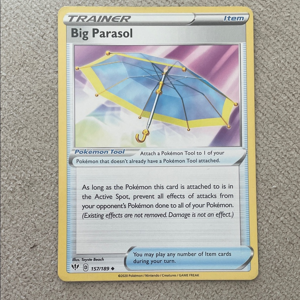 Big Parasol Trainer Card